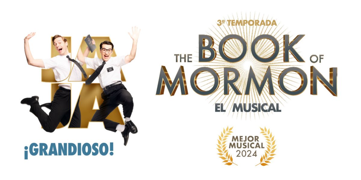 The Book of Mormon el musical en Madrid Cartel Navidad 2025